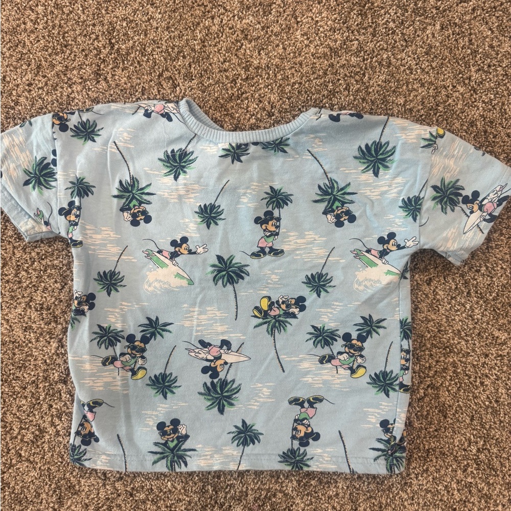 Disney Kids Light Blue Mickey Mouse T-Shirt